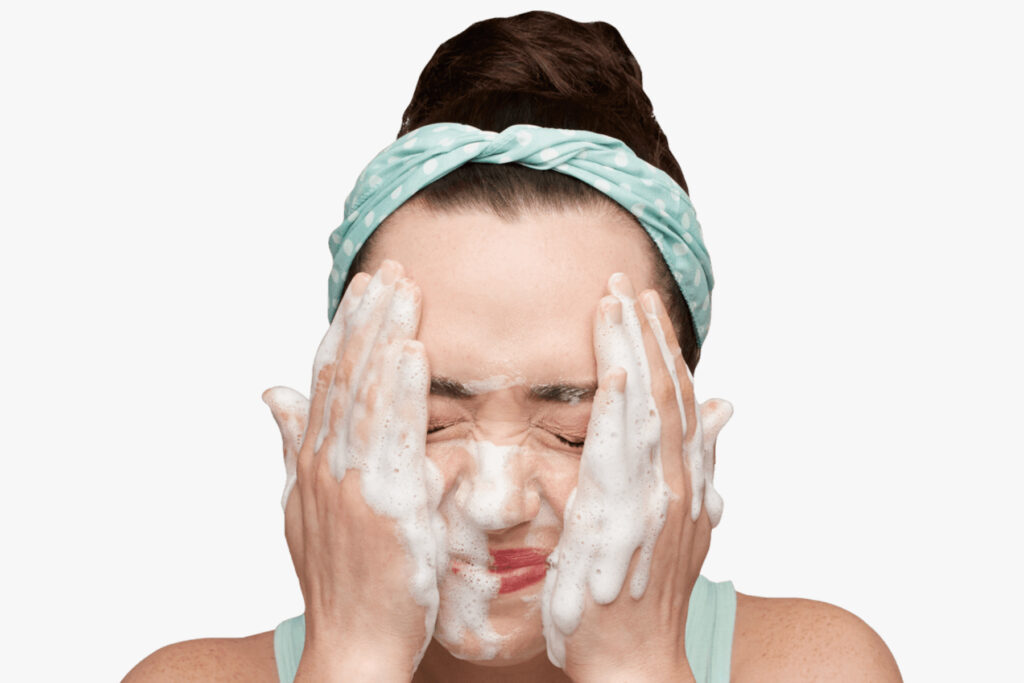 Face Wash White Background