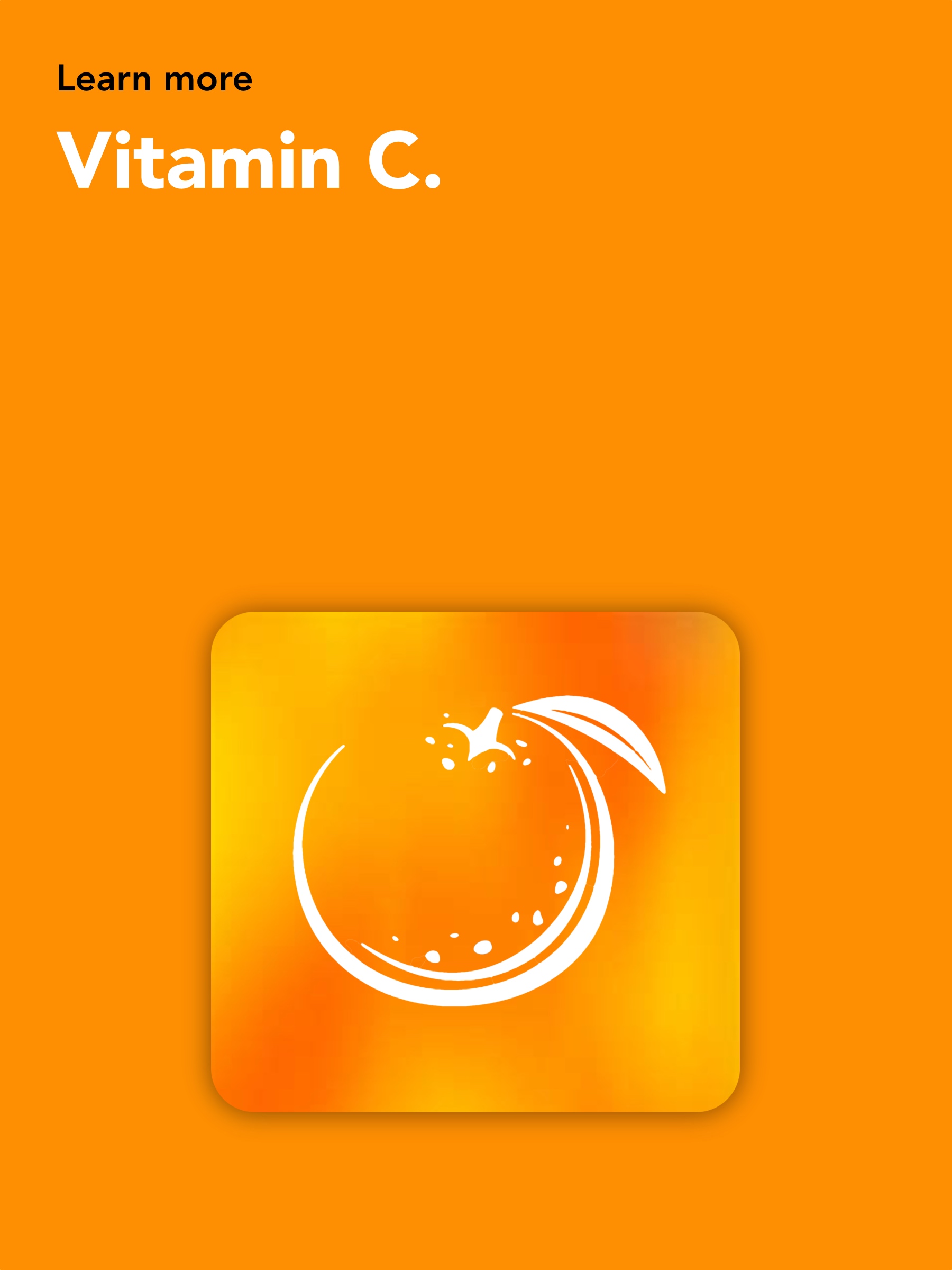 Main Ingredients Store Page Vitamin C