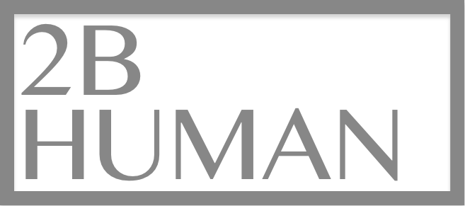 2B HUMAN Middle Gray logo